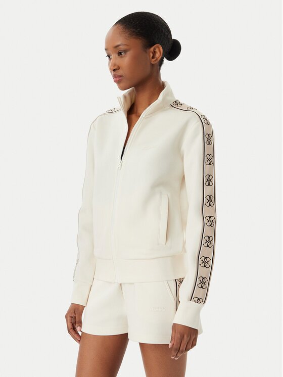 GUESS Bluză V2YQ16 KB3P2 Écru Regular Fit