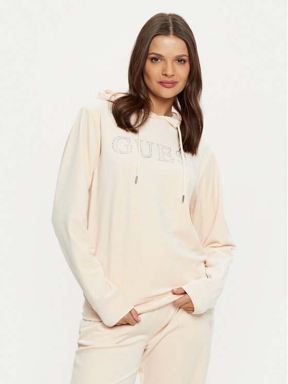GUESS Bluză V4RQ25 KBXI2 Écru Regular Fit