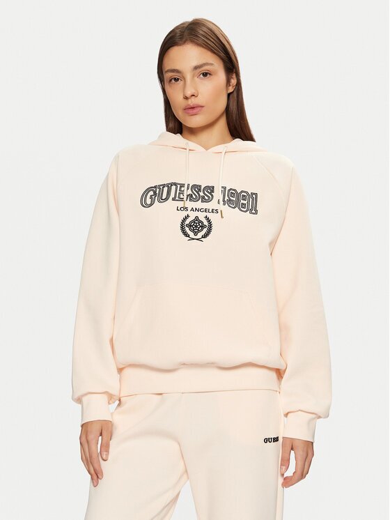 GUESS Bluză V5RQ02 KCLD1 Écru Regular Fit