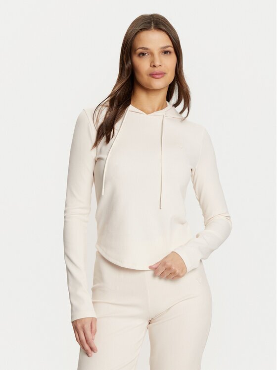 GUESS Bluză V5RQ06 KCLH0 Écru Regular Fit