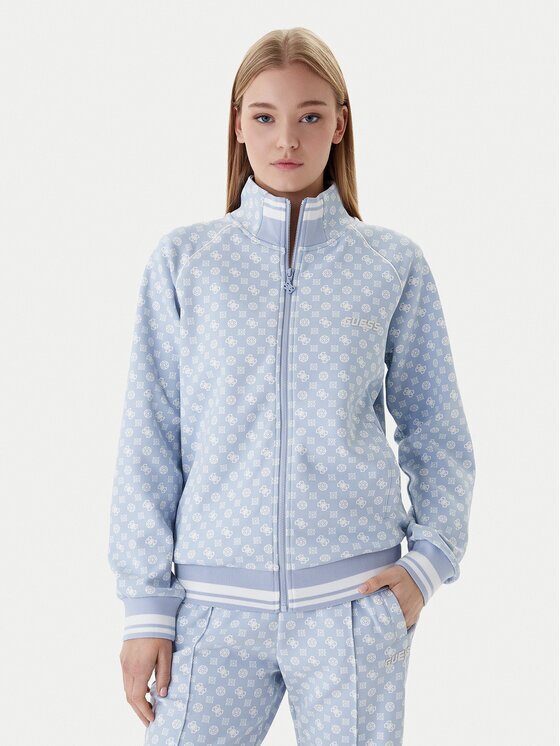 GUESS Bluză V5YQ03 KB212 Albastru celest Regular Fit