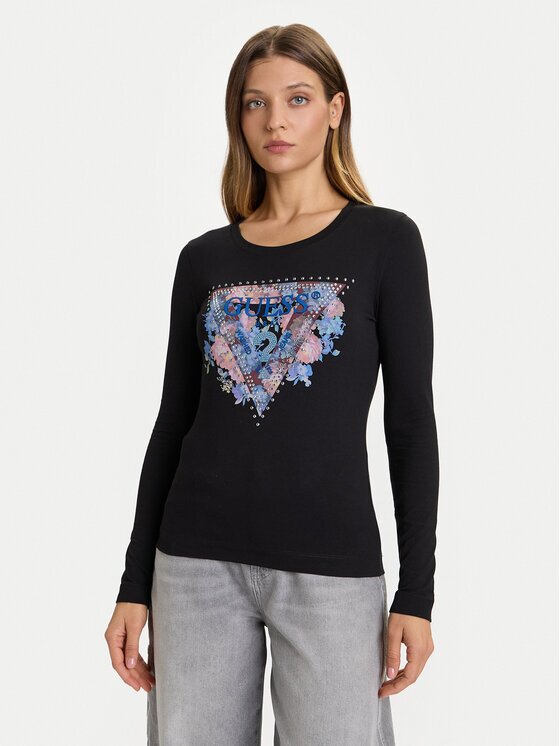 GUESS Bluză W5BI74 J1314 Slim Fit