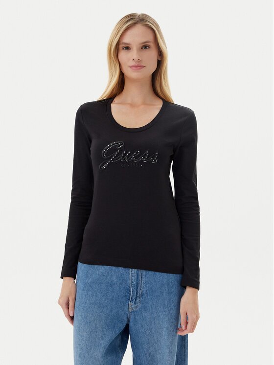 GUESS Bluză W5YI26 J1314 Slim Fit