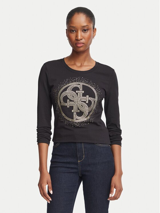 GUESS Bluză W6BI58 K7388 Slim Fit
