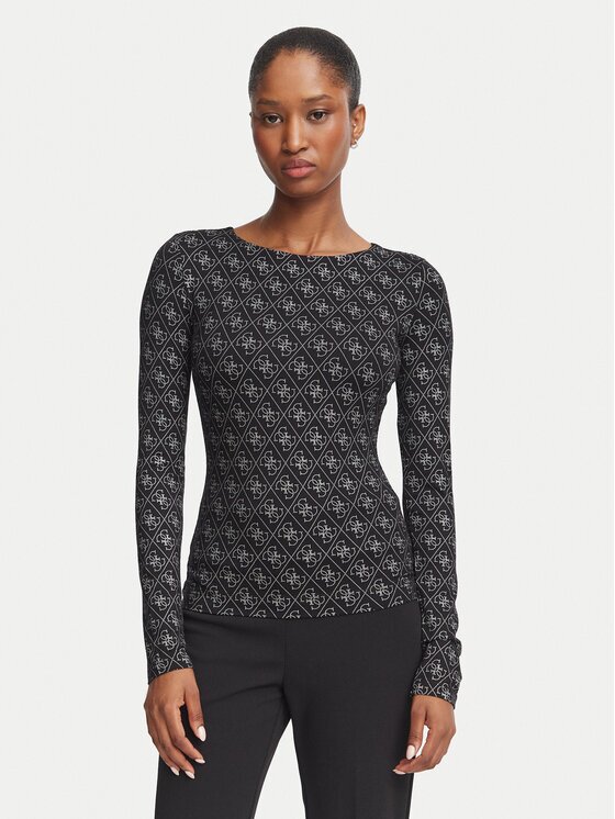 GUESS Bluză W6BP26 K6284 Slim Fit