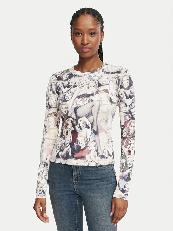 GUESS Bluză W6BP49 K7177 Slim Fit