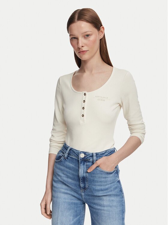 GUESS Bluză W6YP60 K5318 Slim Fit