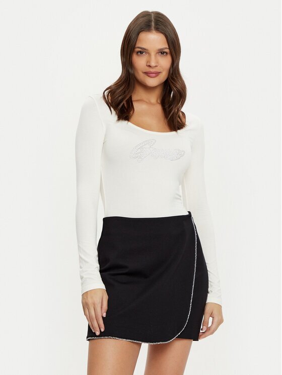 GUESS Body W5RP00 K68D2 Écru Slim Fit