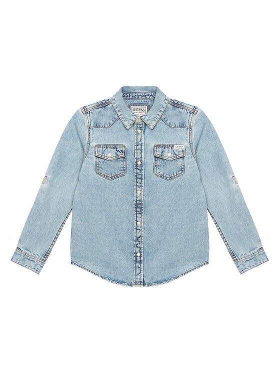 GUESS cămașă de blugi L6RH00 D4EU0 Regular Fit