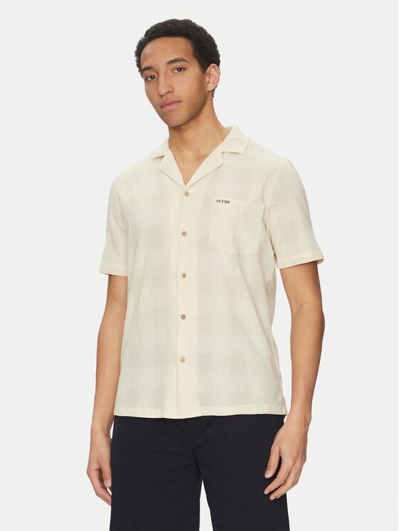 GUESS Cămașă F5GH03 WH431 Regular Fit
