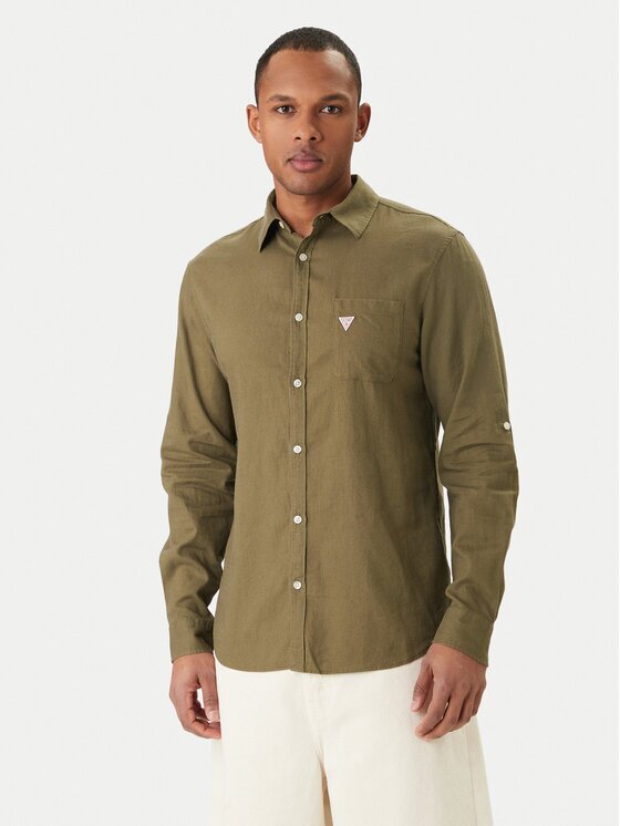 GUESS Cămașă F6GH06 WG3L0 Regular Fit