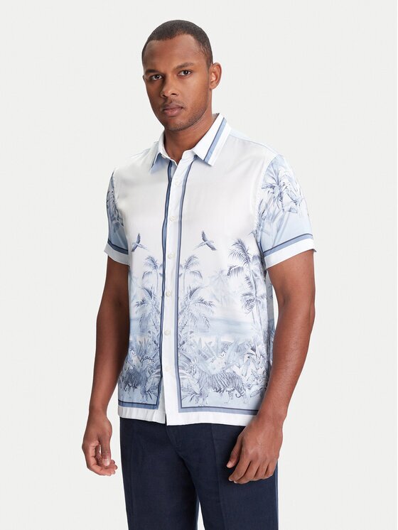 GUESS Cămașă M4YH39 WF1T2 Regular Fit
