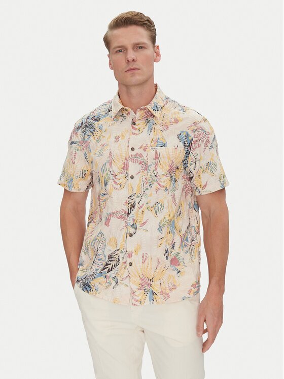 GUESS Cămașă M5GH42 WH800 Regular Fit