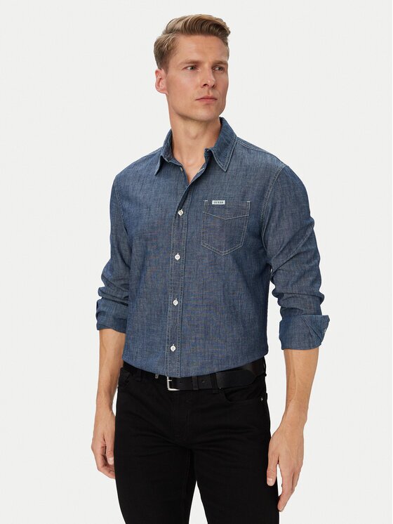 GUESS Cămașă M6YH44 D1297 Regular Fit