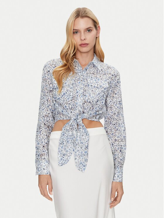 GUESS Cămașă W5GH03 WH4K2 Regular Fit