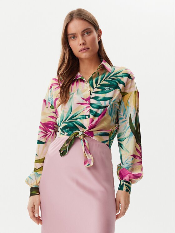 GUESS Cămașă W5GH0IWH9C2 Classic Fit