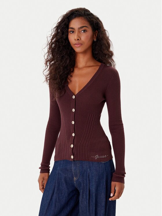 GUESS Cardigan W5BR16 Z3OW2 Slim Fit