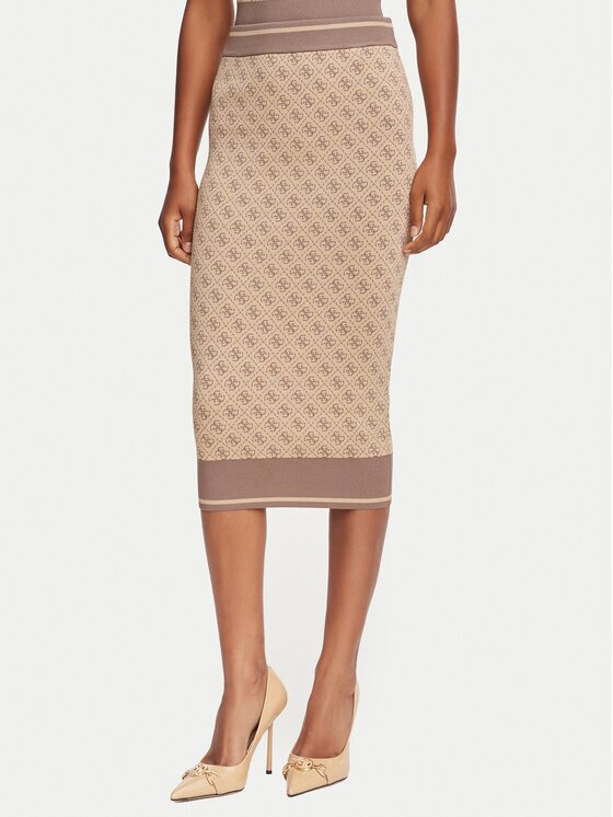 GUESS Fustă tip creion W6YD19 Z0961 Slim Fit