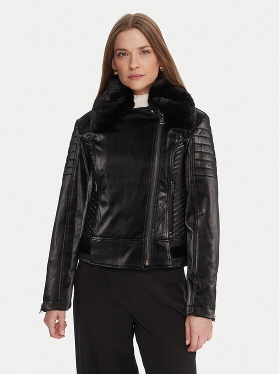 GUESS Geacă biker W5BL35 W2820 Regular Fit