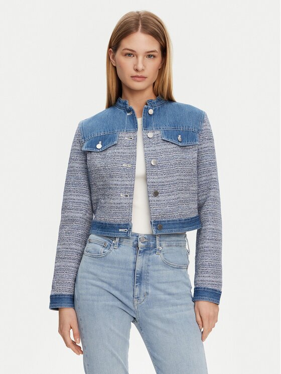 GUESS Geacă de blugi W5GL23 WH610 Regular Fit