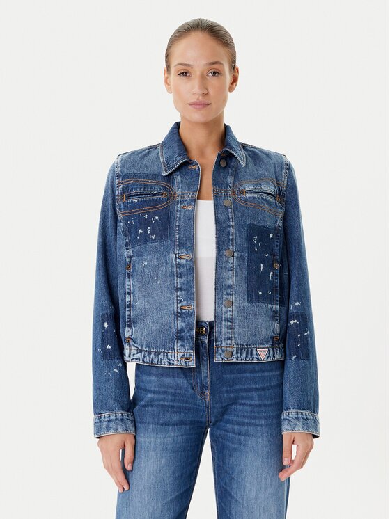 GUESS Geacă de blugi W5YN69 D5R01 Regular Fit