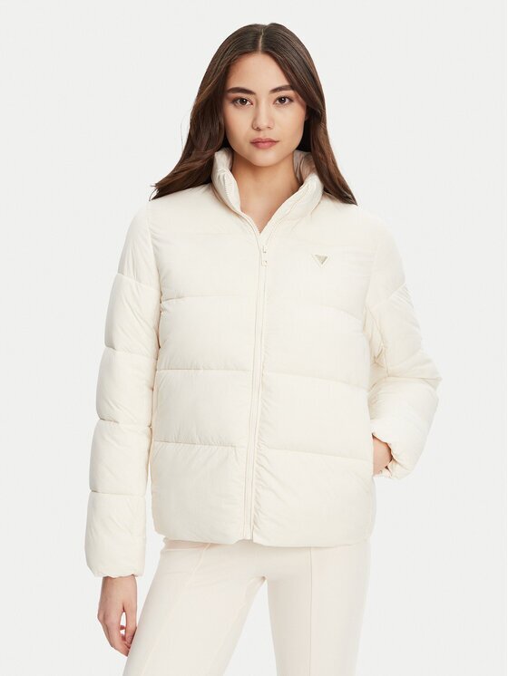 GUESS Geacă de iarnă V4YL03 WFUD0 Écru Regular Fit