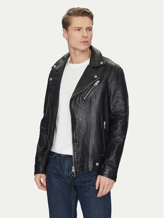 GUESS Geacă de piele M2YL12 L0QN0 Regular Fit
