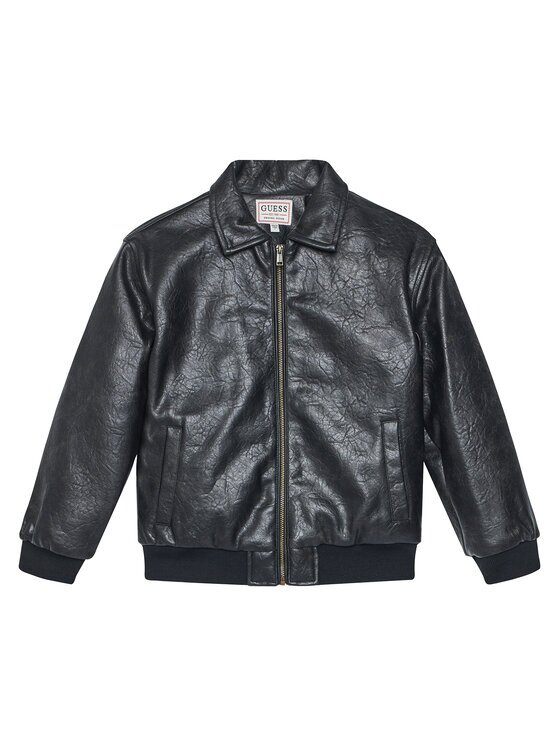 GUESS Geacă din imitație de piele L5YL03 W0100 Regular Fit