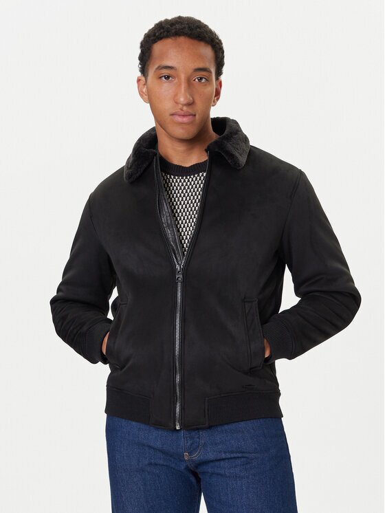 GUESS Geacă din imitație de piele M5BL43 W2302 Regular Fit