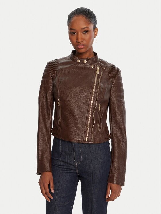 GUESS Geacă din imitație de piele W5YL19 WHDS0 Regular Fit