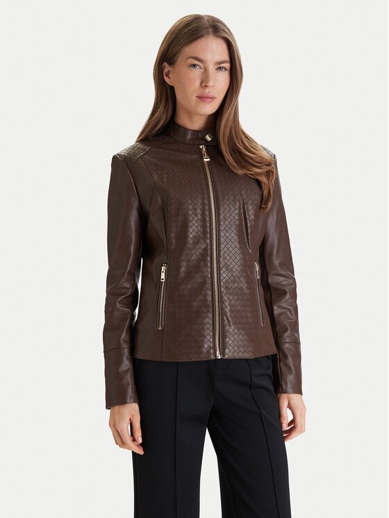 GUESS Geacă din imitație de piele W6RL52 WL850 Regular Fit