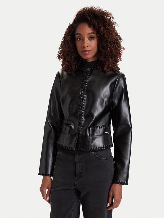 GUESS Geacă din imitație de piele W6YL32 W3173 Regular Fit