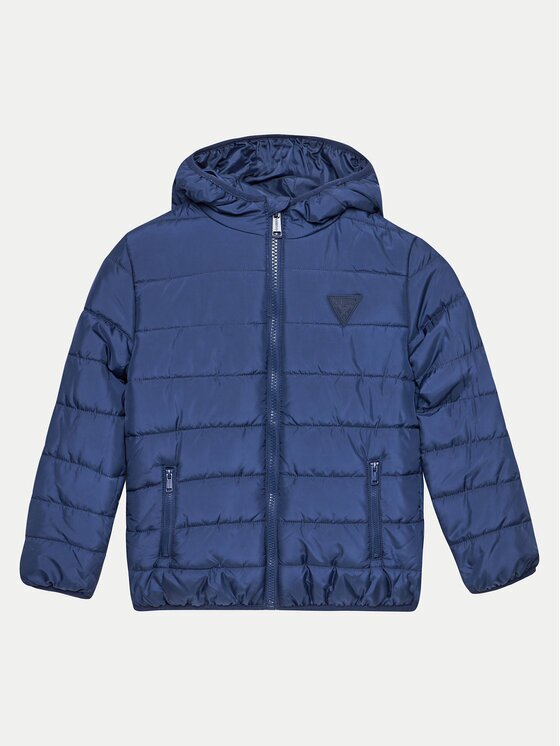 GUESS Geacă H4BJ10 WCFM0 Albastru Regular Fit