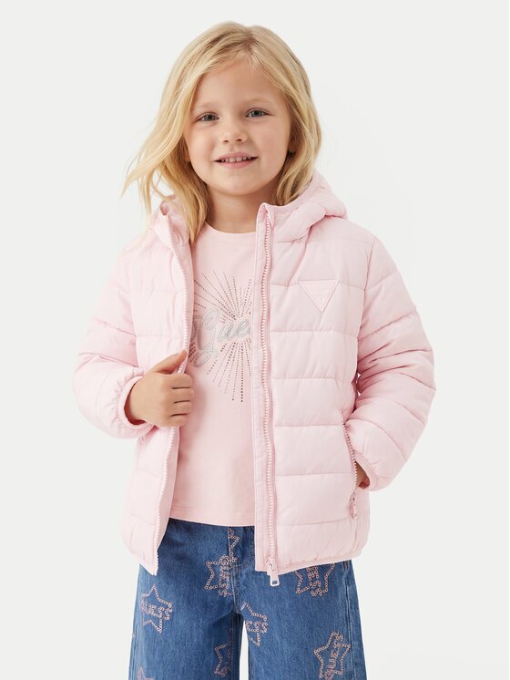 GUESS Geacă H4BT03 WCFM0 Roz Regular Fit