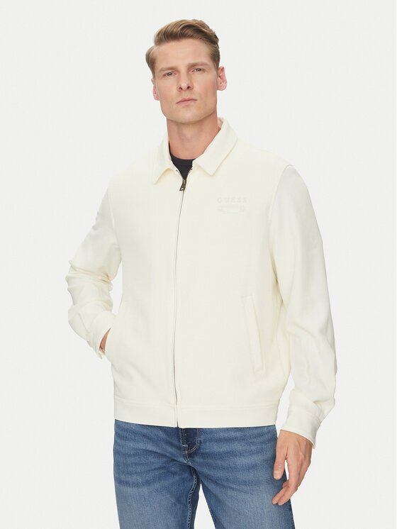 GUESS Geacă M5GL38 WHAO2 Écru Regular Fit