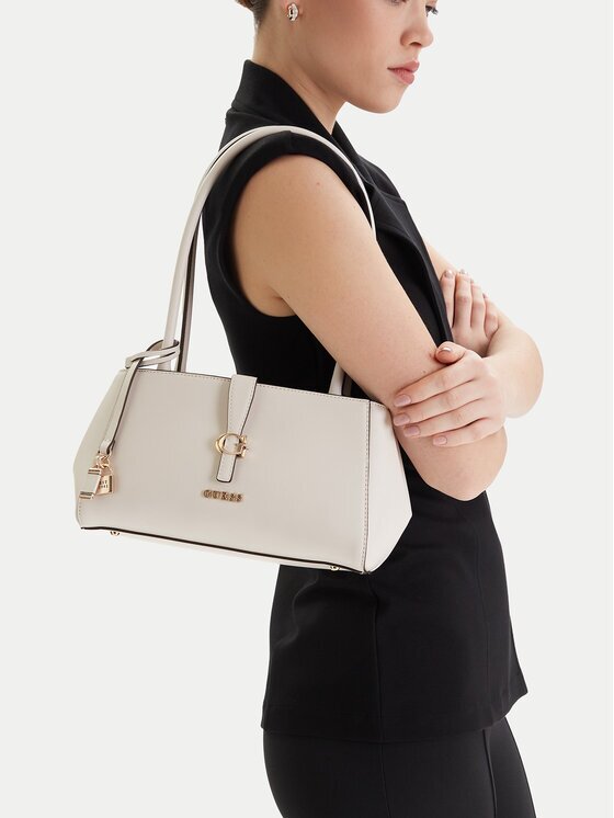 GUESS Geantă Carrie HWVG98 96080 Écru