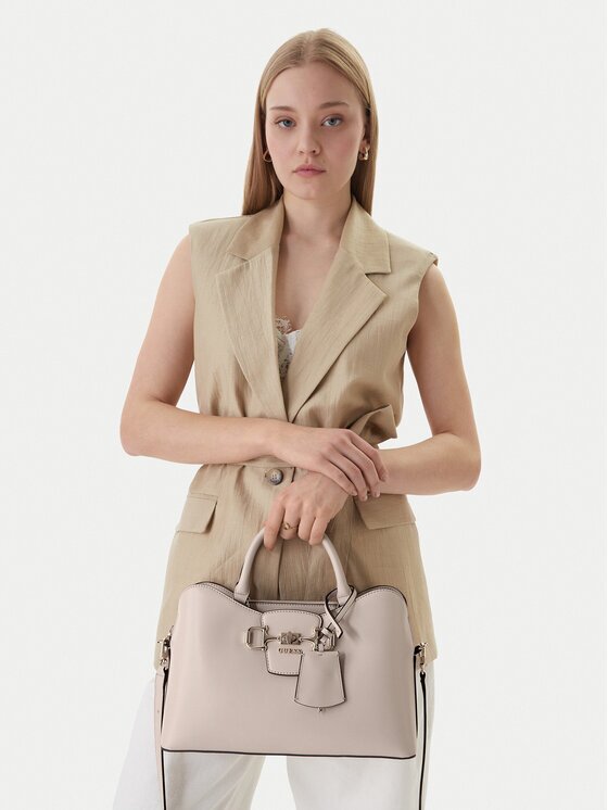 GUESS Geantă Janie HWVG99 10060 Écru