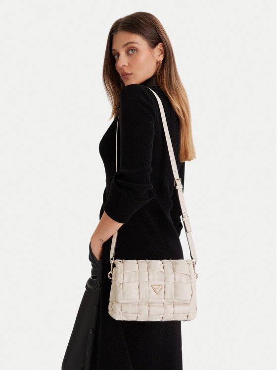 GUESS Geantă Marion HWWG80 72190 Écru