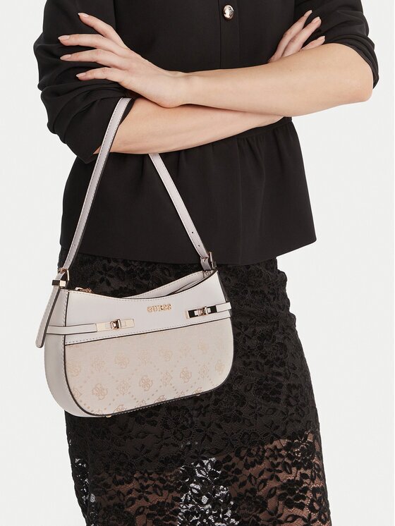 GUESS Geantă Melinda HWJP99 02170 Écru