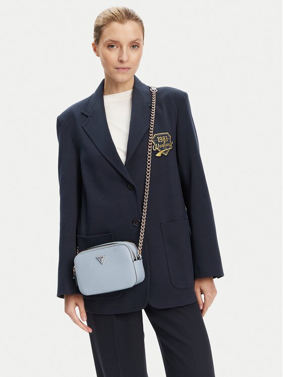 GUESS Geantă Noelle II HWZG96 72140 Albastru celest