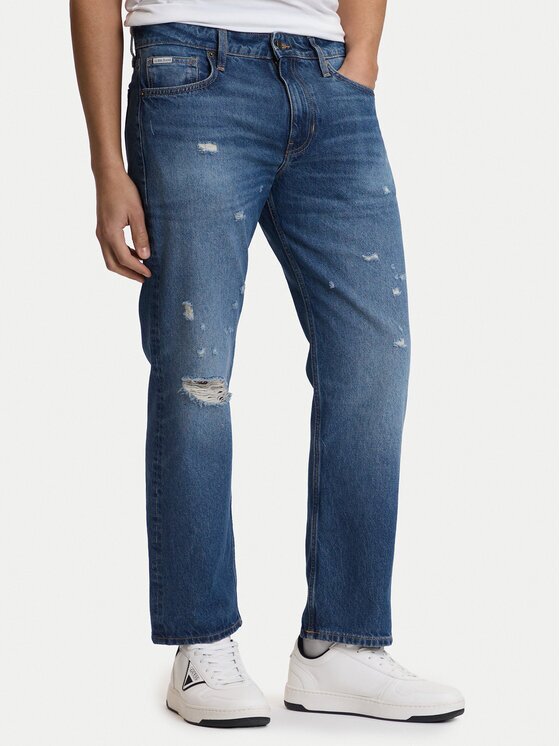 GUESS JEANS Blugi M5YA1B D6367 Straight Fit
