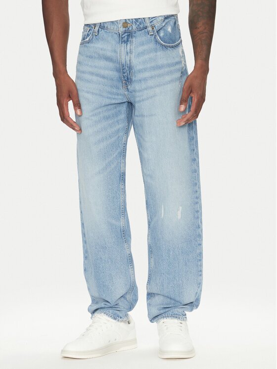 GUESS JEANS Blugi M5YA90 D5R2A Relaxed Fit