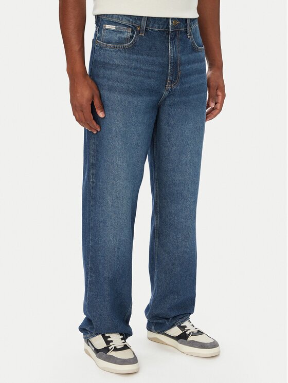 GUESS JEANS Blugi M5YAB3 D6368 Relaxed Fit