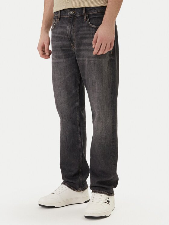 GUESS JEANS Blugi M6RA1B D5LW6 Straight Leg