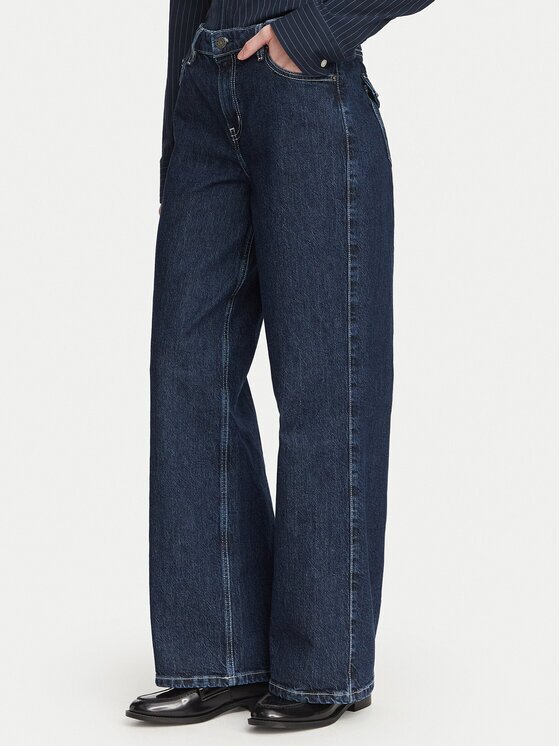 GUESS JEANS Blugi W6YA01 D1178 Wide Leg