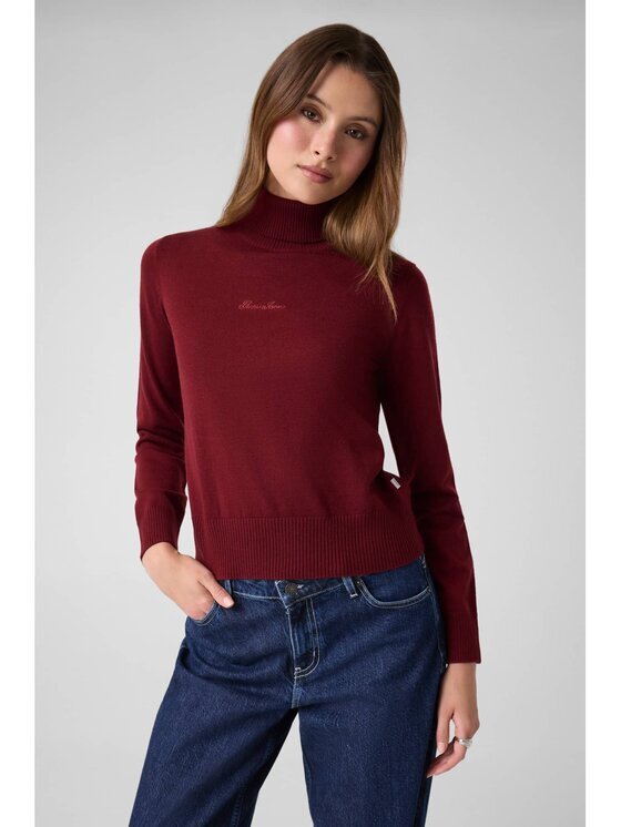 GUESS JEANS Bluză cu gât 184166 Classic Fit