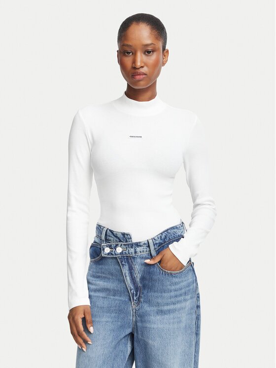 GUESS JEANS Bluză W6BP06 K5471 Slim Fit