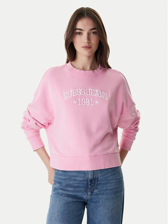 GUESS JEANS Bluză W6RQ04 KCPR1 Relaxed Fit