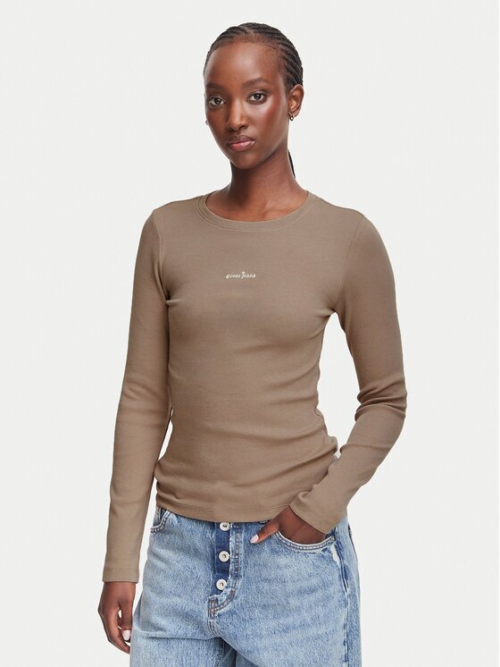 GUESS JEANS Bluză W6YP14 K3821 Slim Fit