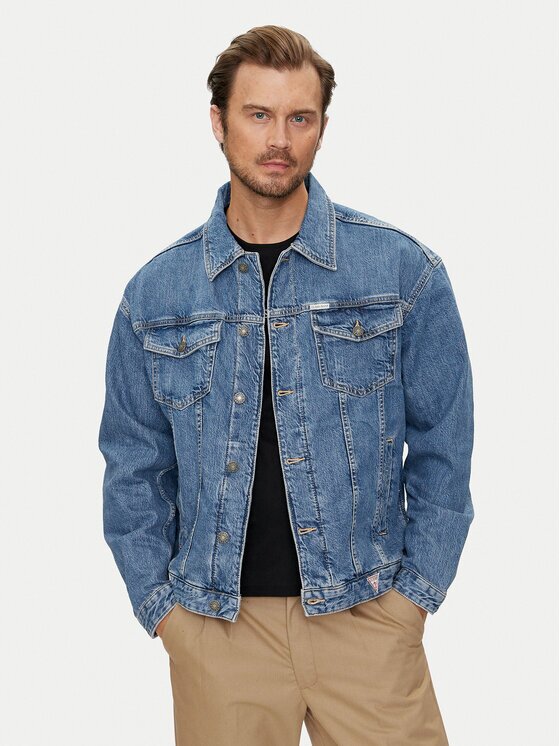 GUESS JEANS Geacă de blugi M4YN38 D5DO2 Regular Fit